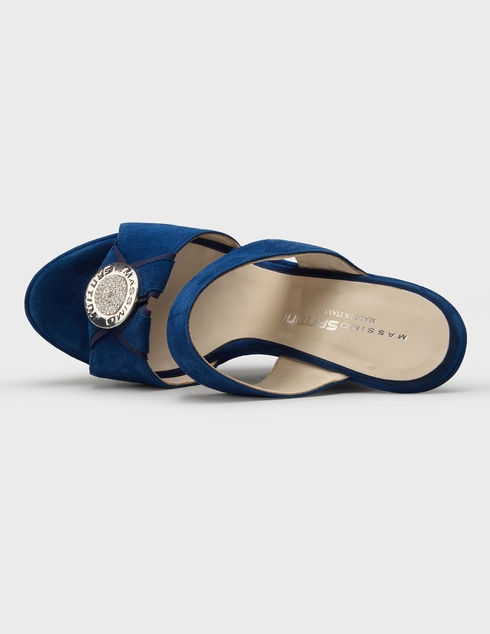 синие женские Шлепанцы Massimo Santini 7489_blue 2792 грн