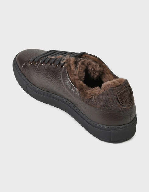 мужские коричневые Кеды Camerlengo M15659CAITM713-brown - фото-2