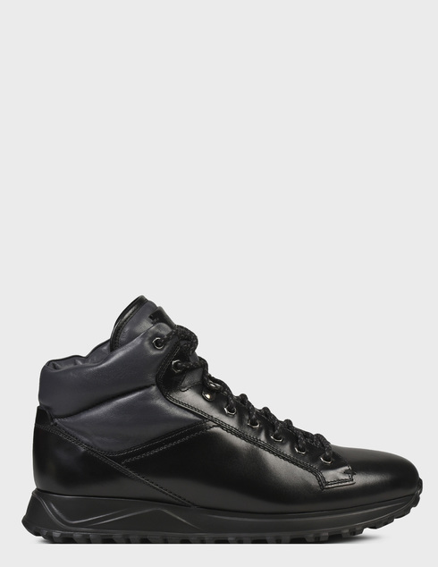 мужские черные кожаные Кроссовки Fabi FU9651BL-BH6 - фото-5