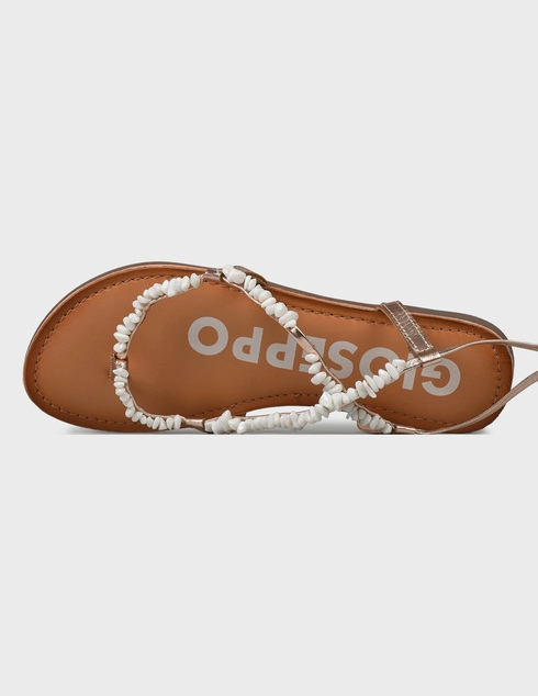 золотые женские Сандалии Gioseppo 66036-P-bianco-gold 3584 грн