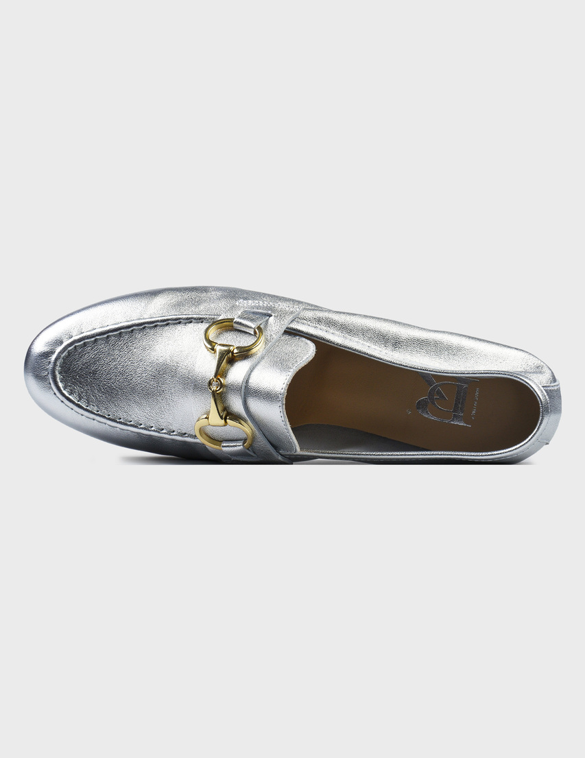 серебряные женские Лоферы Rd Company RD-silver 3599 грн