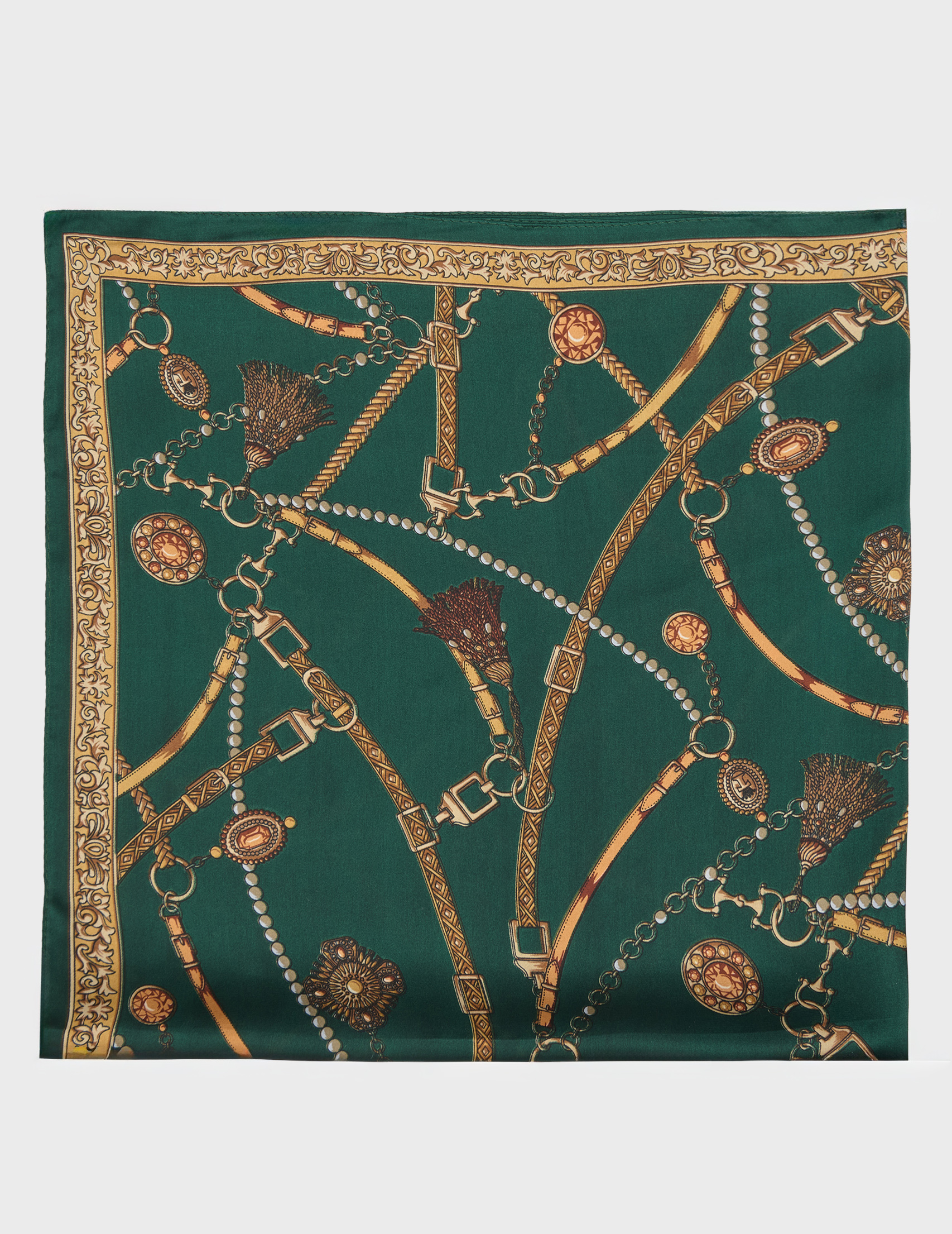 

Платок, Зеленый;многоцветный