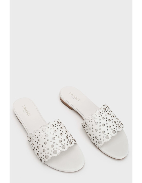 белые Шлепанцы Twinset TWIN_SET_2719
