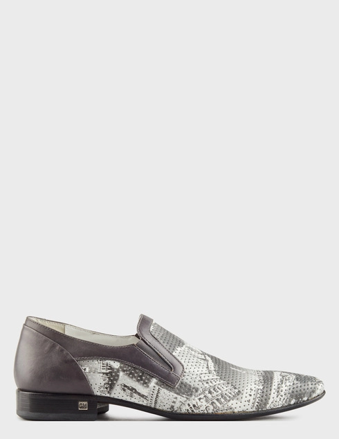 мужские серые кожаные Туфли Good Man 45603_gray - фото-5
