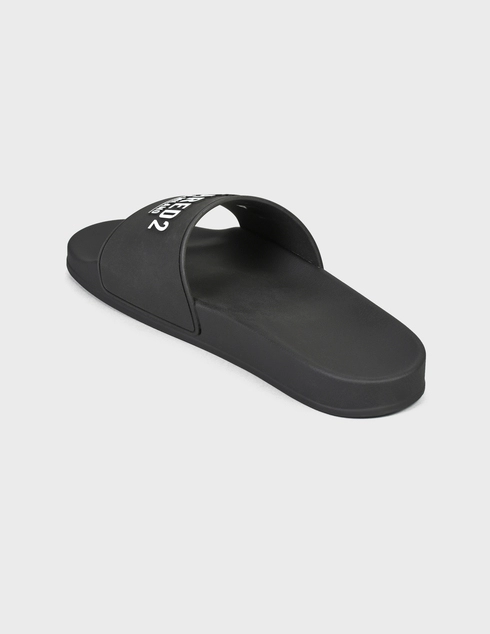 мужские черные Шлепанцы Dsquared2 0023-black - фото-2