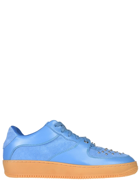 женские голубые замшевые Кроссовки Red Valentino NQ0S0A11DCR788_blue - фото-5