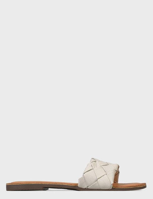 женские белые кожаные Шлепанцы Gioseppo 65063-P-off-white - фото-5
