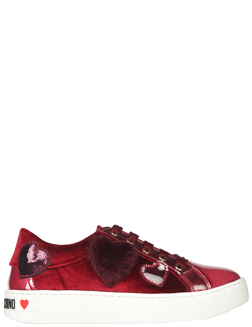 Женские кеды Love Moschino 15313LM-VL-bordo