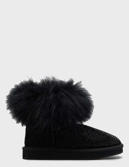 женские черные замшевые Угги Marino Fabiani 5323_black - фото-5