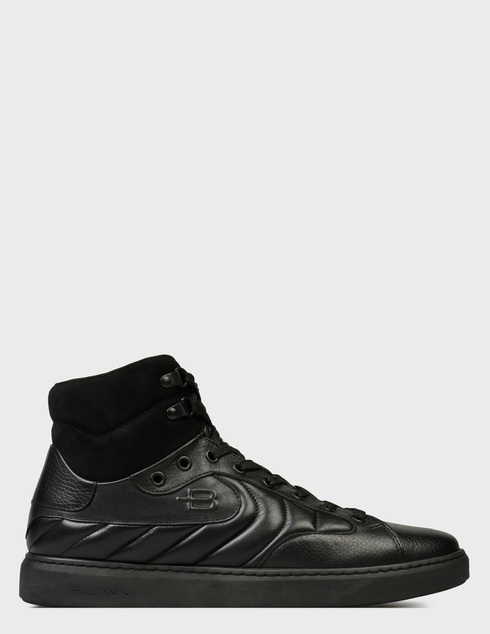 мужские черные кожаные Кеды Baldinini AGR-U4B806T1BLCF0000 - фото-5