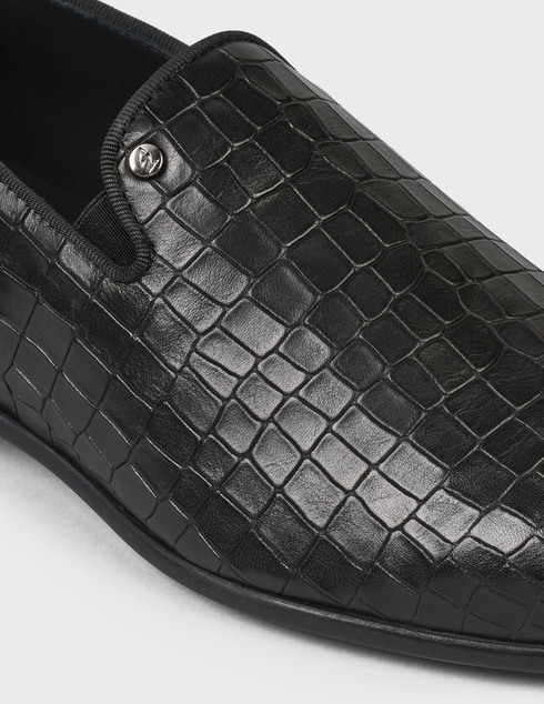 мужские черные кожаные Туфли Giampiero Nicola 40506-black - фото-5