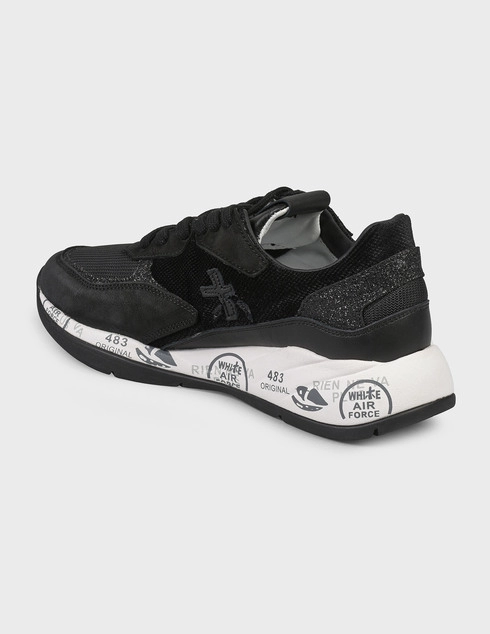 женские черные Кроссовки Premiata 4843-black - фото-2