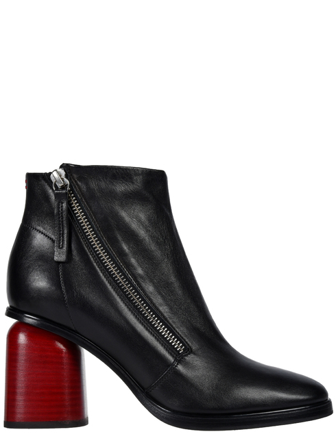женские черные кожаные Ботинки Halmanera 17707-black - фото-5