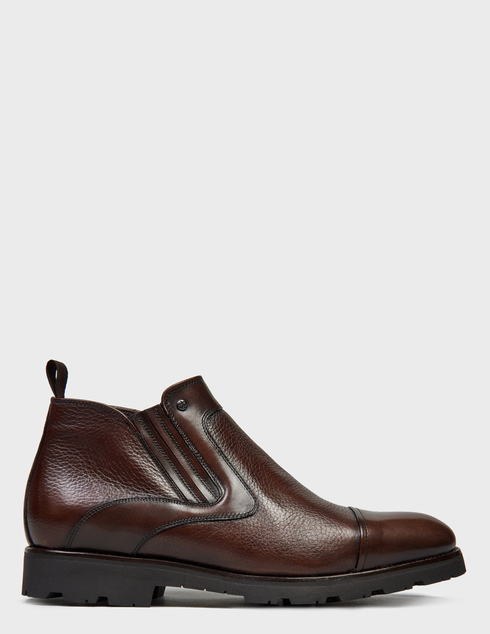 мужские коричневые кожаные Ботинки Mario Bruni 14423_brown - фото-5