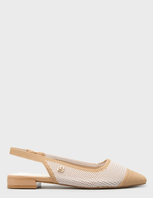 женские бежевые текстильные Босоножки Laura Biagiotti 9702-panna_beige - фото-5