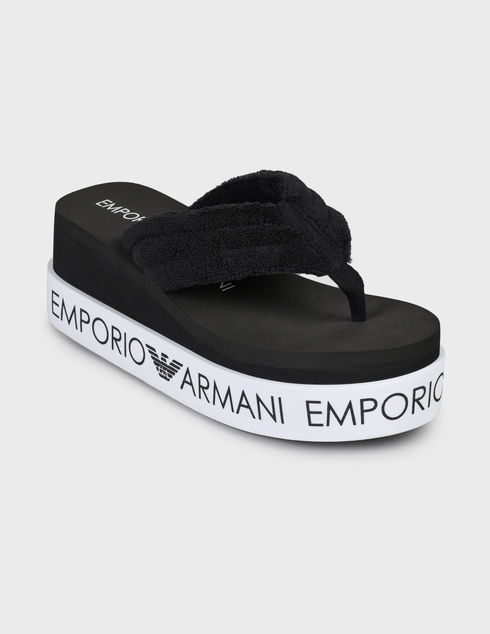 черные Пантолеты Emporio Armani X3QS07-XM764-N611-black