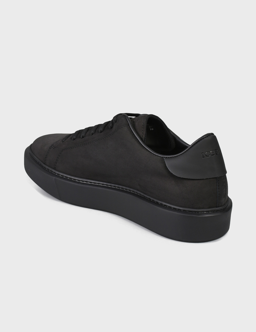 мужские черные Кеды Iceberg 1371-NB-silver-black - фото-2