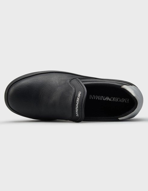 черные мужские Слипоны Emporio Armani 244_black 4714 грн