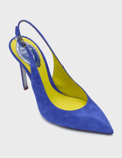 синие Босоножки Rene Caovilla 8137_blue