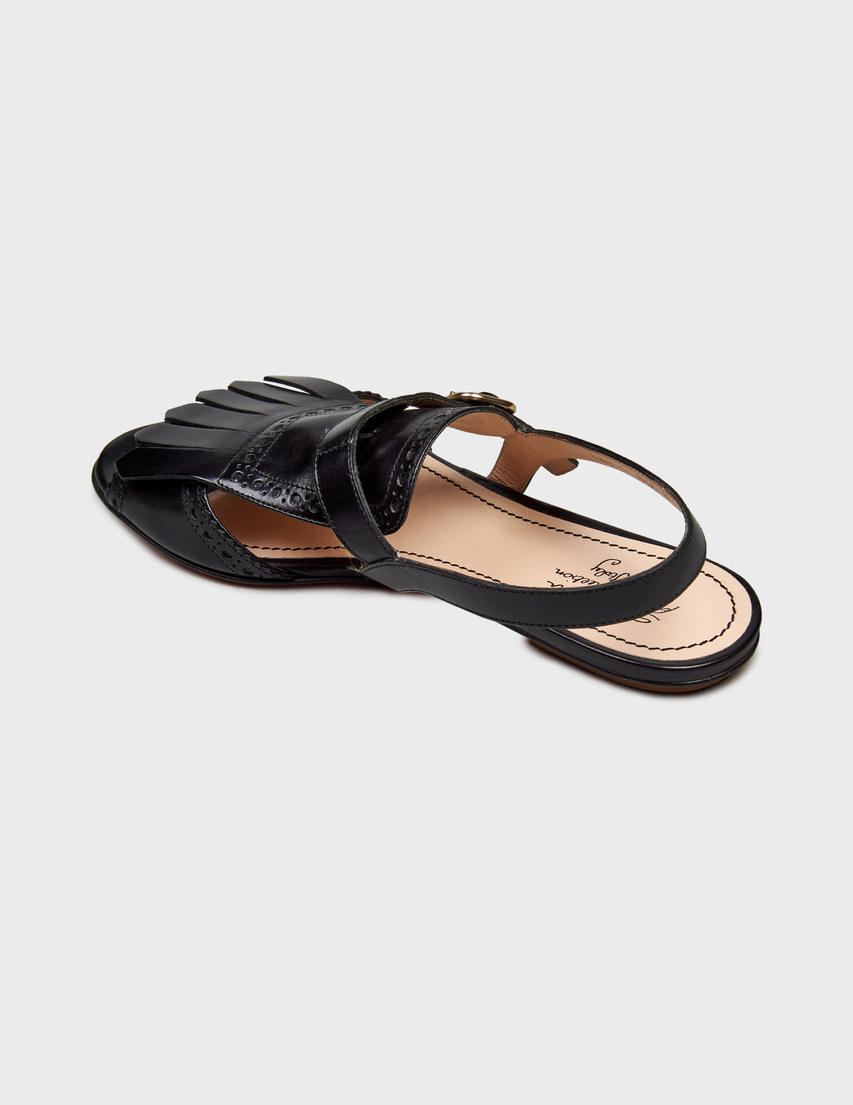 женские черные Сандалии Santoni WLSE54671HA1TBGNN01_black - фото-2