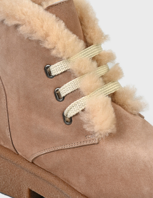 женские бежевые замшевые Ботинки Repo AGR-13434-brown - фото-5