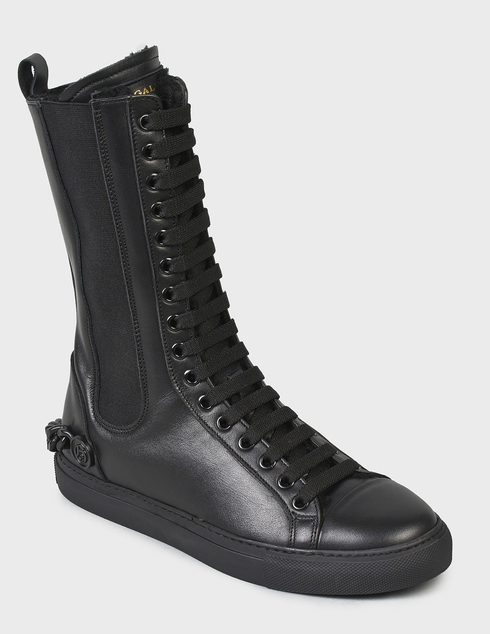 черные Ботинки John Galliano 12139-black