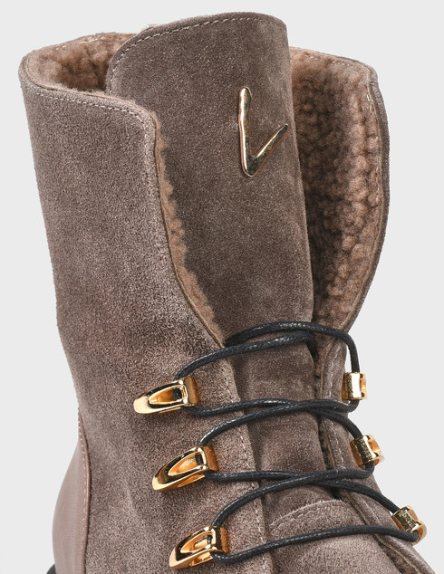 женские коричневые замшевые Ботинки Lab Milano 1377-brown - фото-5
