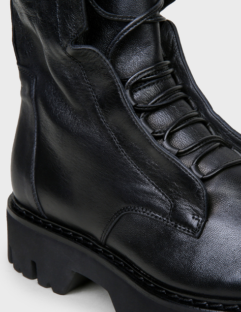 женские черные кожаные Ботинки Fru.It 6530-black - фото-5