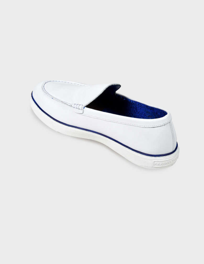 мужские белые Лоферы Fratelli Rossetti S51992-white - фото-2