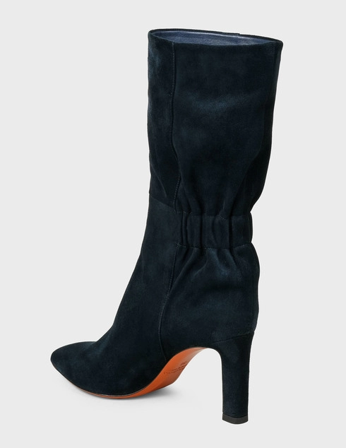 женские синие Полусапоги Santoni Sant-WSKK57574HI2GAEAU85-blue - фото-2