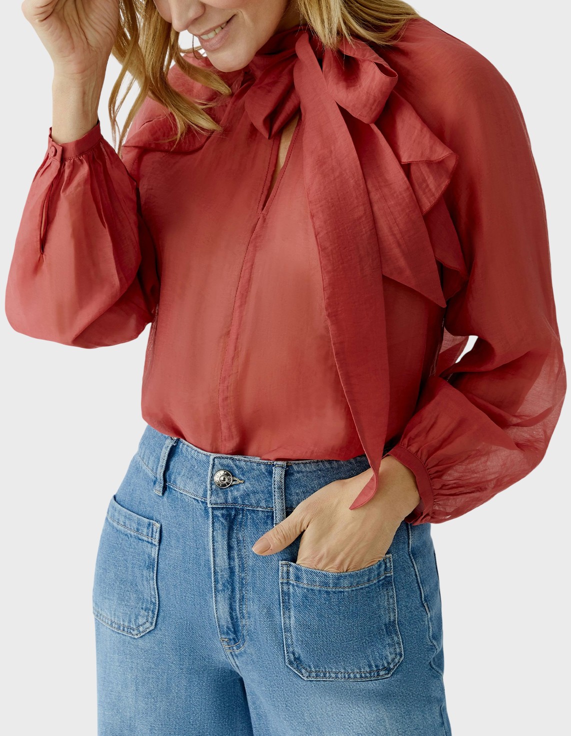 

Блуза, Красный