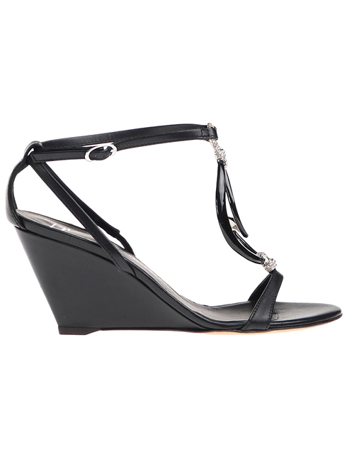 женские черные Босоножки Giuseppe Zanotti 20356_black - фото-2