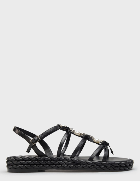 женские черные кожаные Сандалии Tosca Blu SS2629-S294-C99_black - фото-5