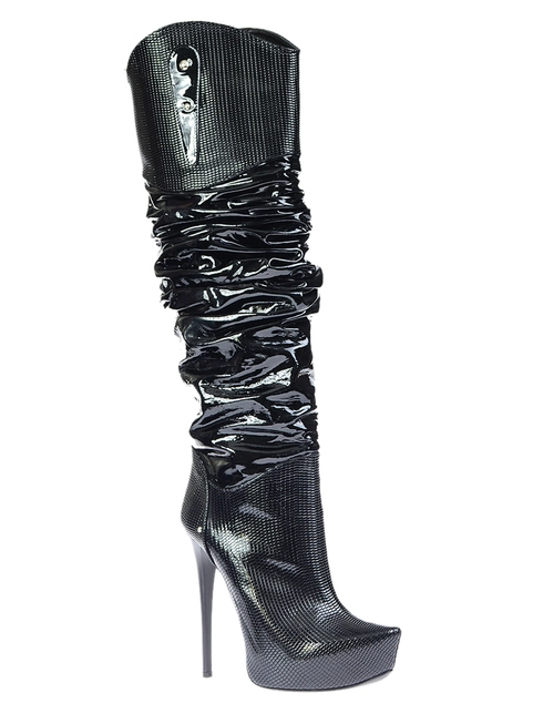 черные Сапоги Gianmarco Lorenzi 0546_black