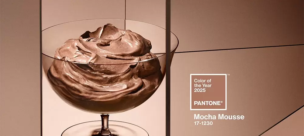 Цвет Pantone 2025 года Mocha Mousse