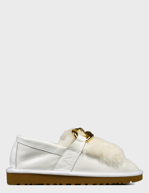 женские белые кожаные Мокасины Roberto Serpentini 1700-M-LZ_white - фото-5