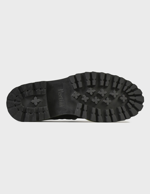 женские черные кожаные Ботинки Pertini 212W31306D1 - фото-5