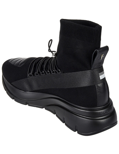 мужские черные Кроссовки 4US Cesare Paciotti PU10SZ-black - фото-2