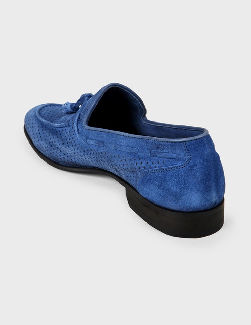 мужские синие Лоферы Brecos S7561-BLUE-blue - фото-2