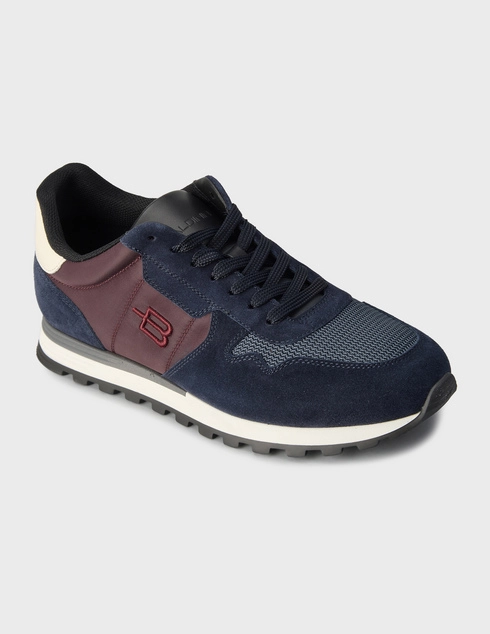 синие Кроссовки Baldinini 822_blue