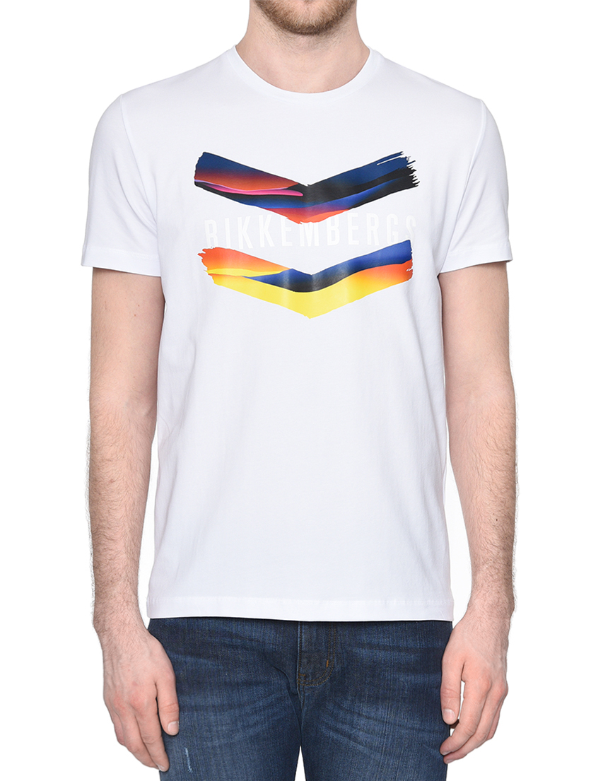 Мужская футболка BIKKEMBERGS 00147-A00_white