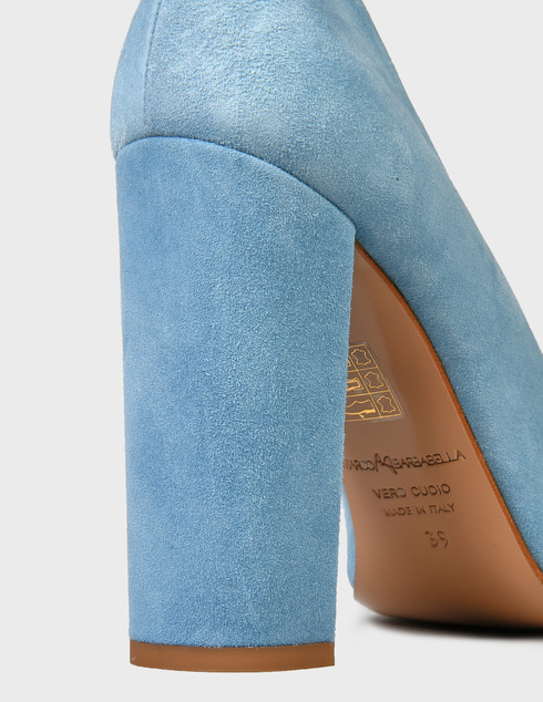 женские голубые замшевые Туфли Marco Barbabella 1008-Amalia-blue - фото-5