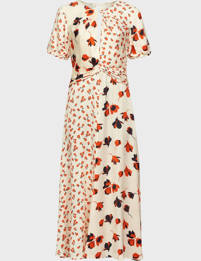 Self portrait floral print dress cheap