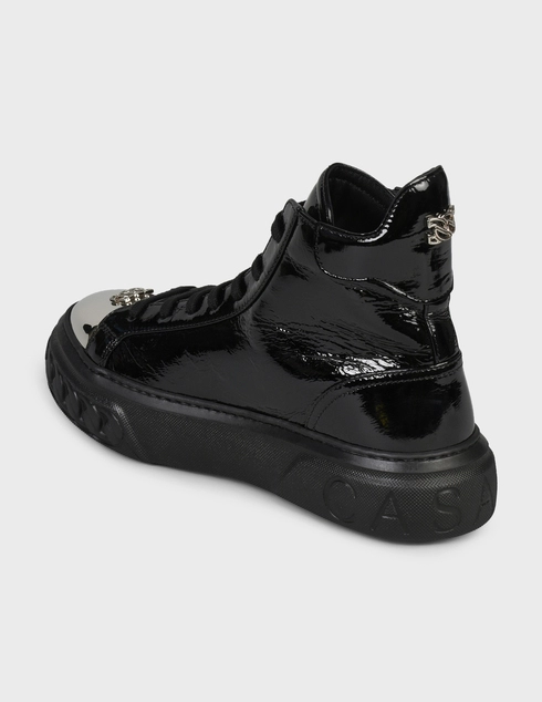 женские черные Кеды Casadei 863-020-black - фото-2