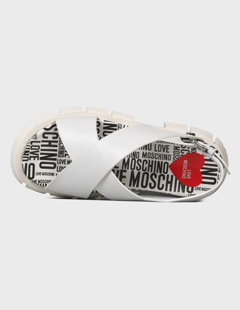 белые женские Босоножки Love Moschino 16317_white 5620 грн