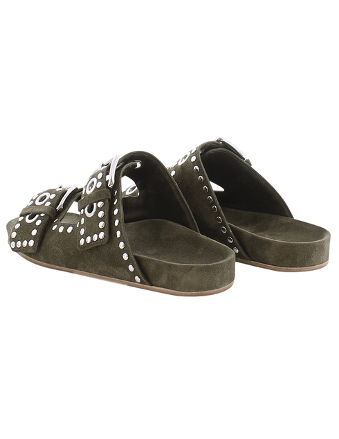 женские зеленые Шлепанцы Kennel & Schmenger 111122.0120.4580 - фото-2