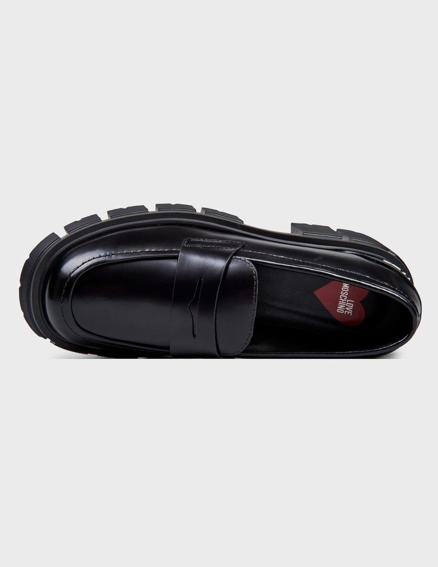 черные женские Лоферы Love Moschino 10045_black 7293 грн