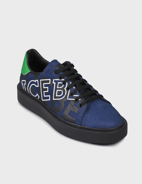 синие Кеды Iceberg 1350-NB-blu-logo-blue