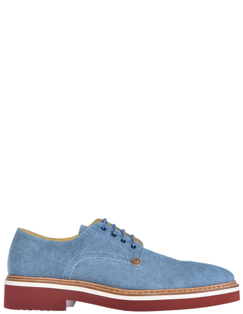 мужские голубые Дерби Cesare Paciotti 30308_blue - фото-6