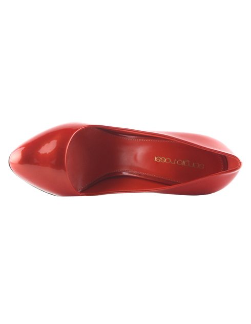 женские красные лакированные Туфли Sergio Rossi 360 - фото-5